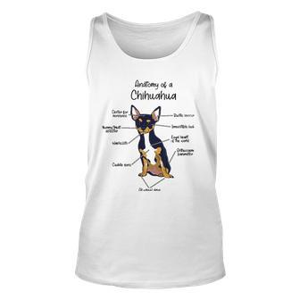 Anatomy Of A Chihuahua Dog Dogs Pet Unisex Tank Top | Mazezy
