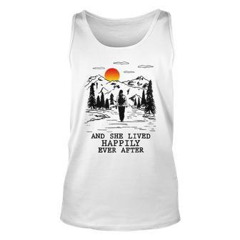 And She Lived Happily Ever After Unisex Tank Top - Monsterry UK