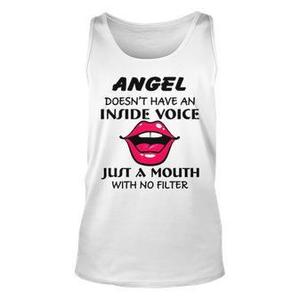 Angel Name Gift Angel A Mouth With No Filter Unisex Tank Top - Seseable
