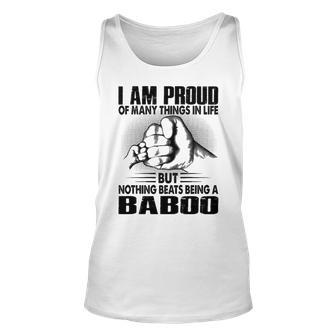 Baboo Grandpa Gift Nothing Beats Being A Baboo Unisex Tank Top - Seseable