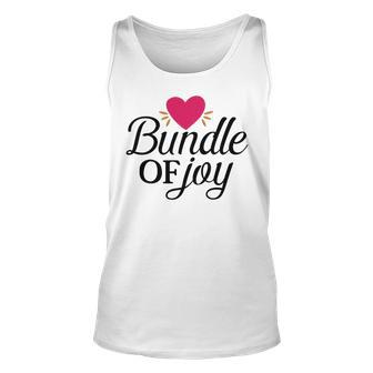 Baby Shower Text Design Bundle Of Joy Heart Unisex Tank Top | Favorety DE