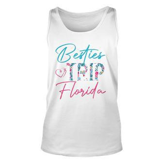 Besties Trip Florida Vacation Matching Best Friend Unisex Tank Top | Mazezy