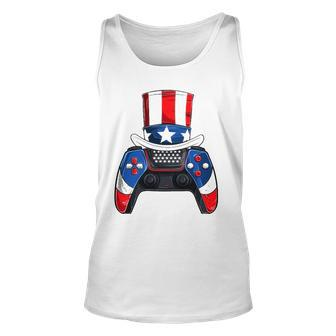 Boy Fourth Of July S American Flag Video Games Kids Unisex Tank Top | Mazezy AU