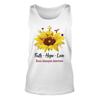 Brain Aneurysm Awareness Faith Hope Love Unisex Tank Top | Favorety DE