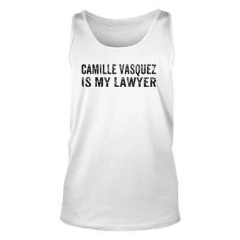 Camille Vasquez Is My Lawyer Vintage Unisex Tank Top | Mazezy