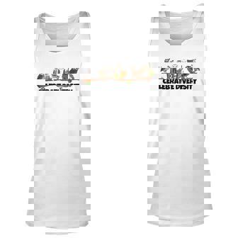 Celebrate Diversity Clothing Type Of Owls Apparel Owl Lovers Tank Top | Mazezy