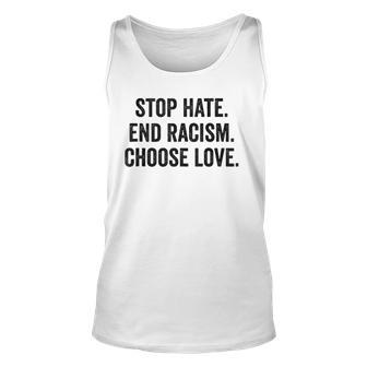 Choose Love Buffalo - Stop Hate End Racism Choose Love Unisex Tank Top | Mazezy