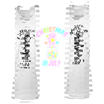 Christmas In July Funny Pineapple Summer Xmas Gift Unisex Tank Top - Thegiftio UK