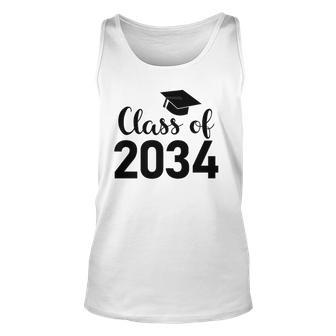Class Of 2034 Grow With Me - Handprints Go On The Back Unisex Tank Top | Mazezy
