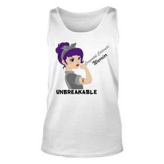 Congenital Cataracts Warrior Strong Women Grey Ribbon Congenital Cataracts Support Congenital Cataracts Awareness Unisex Tank Top | Favorety DE