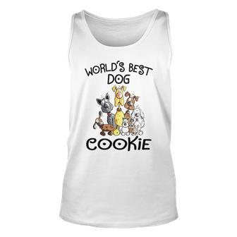 Cookie Grandma Gift Worlds Best Dog Cookie Unisex Tank Top - Seseable