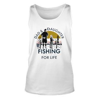 Dad And Daughter Fishing Partners For Life Vintage Unisex Tank Top | Mazezy