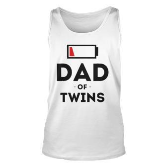 Dad Of Twins Clothing Gift For Father Husband Dad Funny Men Unisex Tank Top | Mazezy