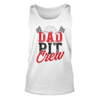 Dad Pit Crew Birthday Party Car Unisex Tank Top - Seseable