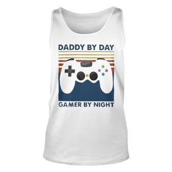 Daddy By Day Gamer By Night 250 Shirt Unisex Tank Top | Favorety