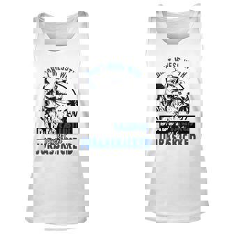 Daddysaurus Dad Husband Fathers Day Gift Matching Dinosaur Unisex Tank Top | Mazezy