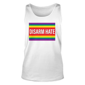 Disarm Hate Lgbtq Pride Protect Trans Students Not Afraid Unisex Tank Top | Mazezy