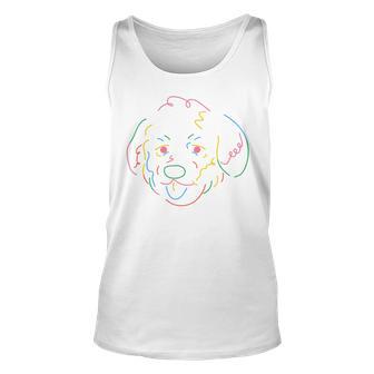 Dog Distraction Sticker Design Funny Dog Distraction Stickers Unisex Tank Top | Favorety DE