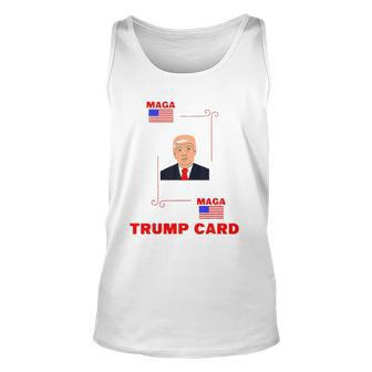 Election 2024 Ace Of Trump Card Maga Political Unisex Tank Top | Mazezy