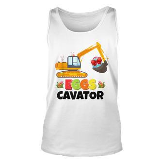 Excavator Shirts For Toddler Boys Girls Easter Eggs Cavator Unisex Tank Top | Favorety AU