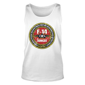 F 14 Tomcat Fighter Jet Naval Military Aircraft Distressed Unisex Tank Top | Mazezy