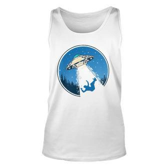 Finally Vintage Funny Ufo Flying Saucer Abduction Retro 80S Unisex Tank Top | Mazezy