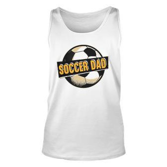 Football Soccer Dad Goalie Goaltender Sports Lover Unisex Tank Top | Mazezy AU