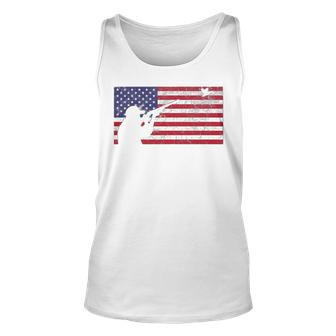 Fourth Of July 4Th American Flag Duck Hunting Geese Dad Usa Unisex Tank Top - Seseable