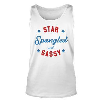 Fourth Of July Star Spangled Sassy Cute 741 Shirt Unisex Tank Top | Favorety UK