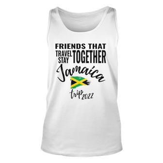 Friends That Travel Together Jamaica Girls Trip 2022 Design Unisex Tank Top | Mazezy CA