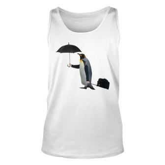 Funny Business Penguin Birds With Human Hands Unisex Tank Top | Favorety UK