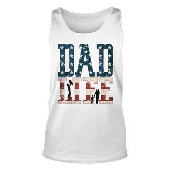 Funny Dad Life American Flag 4Th Of July Independence Day Unisex Tank Top - Seseable