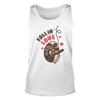 Funny Donut Fall In Love Unisex Tank Top | Favorety AU