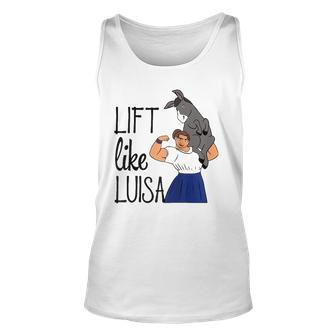 Funny Lift Like Luisa Womens Mens Raglan Baseball Tee Unisex Tank Top | Mazezy