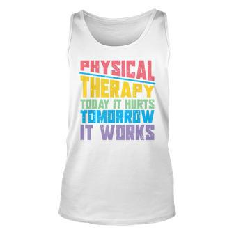 Funny Pt Therapist Pta Physiotherapy Physical Therapy Unisex Tank Top - Seseable