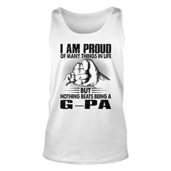 G Pa Grandpa Gift Nothing Beats Being A G Pa Unisex Tank Top - Seseable