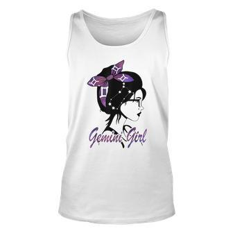 Gemini Girl Birthday Gemini Woman Zodiac Sign Unisex Tank Top - Seseable