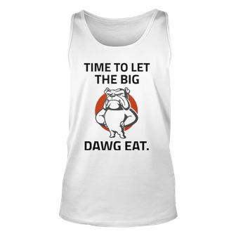 Georgia Football Time To Let The Big Dawg Eat Fan Unisex Tank Top | Mazezy