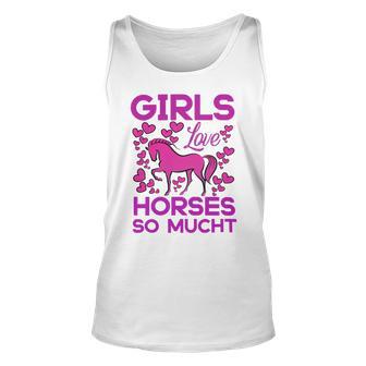 Girls Love Hhoresed So Much Unisex Tank Top | Favorety UK