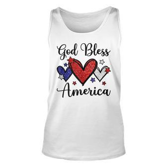 God Bless America Patriotic 4Th Of July Motif For Christians Unisex Tank Top - Seseable