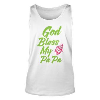 God Bless Papa Fathers Day Gift Unisex Tank Top - Monsterry CA