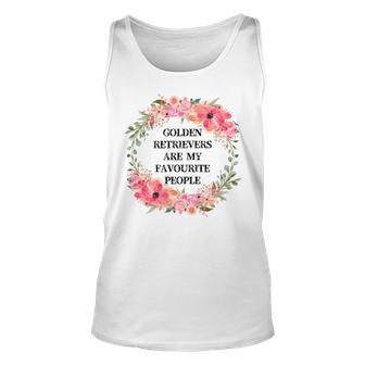 Golden Retrievers Are My Favourite People Unisex Tank Top | Favorety DE