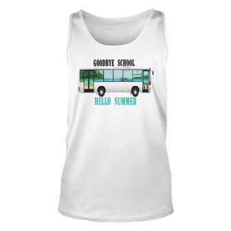 Goodbye School Hello Summer Last Day Design For Students Unisex Tank Top | Favorety AU