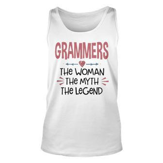 Grammers Grandma Gift Grammers The Woman The Myth The Legend Unisex Tank Top - Seseable