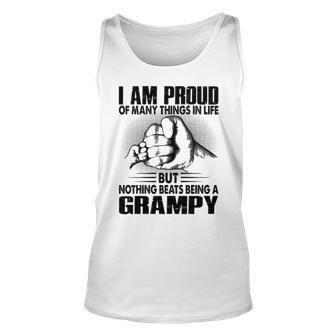 Grampy Grandpa Gift Nothing Beats Being A Grampy Unisex Tank Top - Seseable