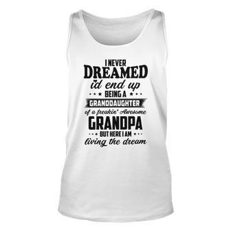 Granddaughter Of A Freakin Awesome Grandpa Unisex Tank Top | Favorety UK