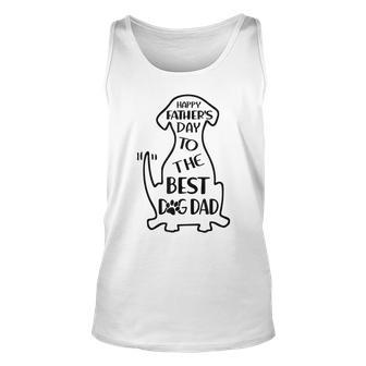 Happy Fathers Day Dog Dad Funny Fathers Day Unisex Tank Top - Thegiftio UK