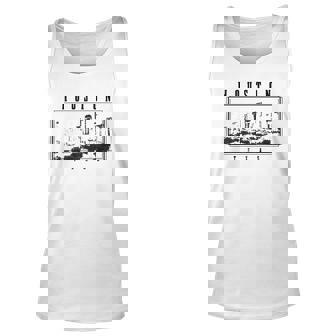 Houston Skyline Texas Pride Vintage Houston Unisex Tank Top | Mazezy