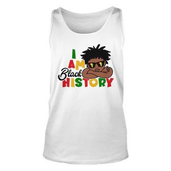 I Am Black History For Kids Boys Black History Month Unisex Tank Top - Monsterry CA