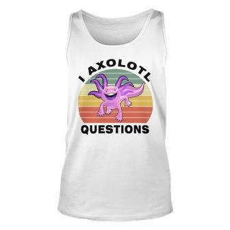 I Axlotl Questions Cute Axlotl V2 Unisex Tank Top | Favorety DE